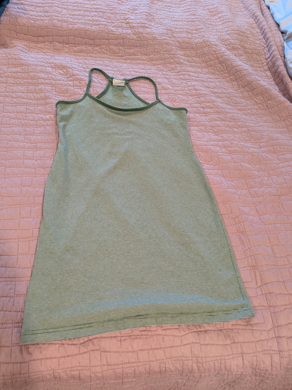 Esprit Sage Green Strappy Mini Dress